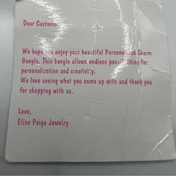 Elise Paige Charm Bangle - Rose - Size Large - Picture 4 of 16